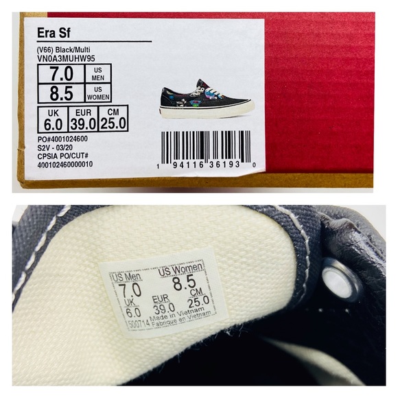 Vans Era SF V66 Black & Multi - Picture 11 of 16